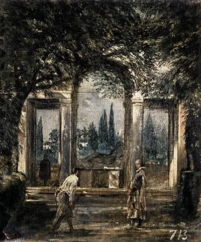 View of the Villa Medici in Rome Diego Velazquez